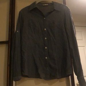 Converse chambray button down